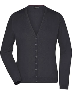 JN 660 Dámský pletený cardigan s výstřihem do V model 22487972 black - Daiber