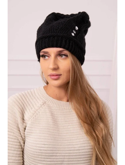 Dámská čepice Larisa K395 černá Dámská čepice Larisa K395 černá