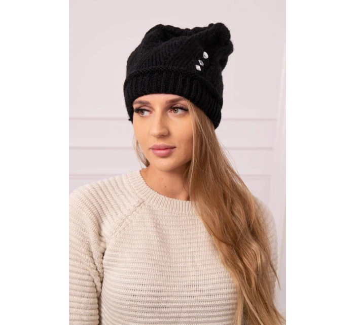 Dámská čepice Larisa K395 černá Dámská čepice Larisa K395 černá