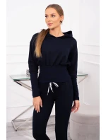 Sada s širokými žebry tmavě modrá