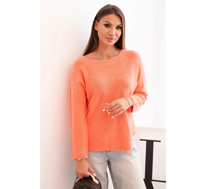 Dámský svetr z viskózy s dlouhým rukávem a kulatým výstřihem model 21441536 - K-Fashion Dámský svetr z viskózy s dlouhým rukávem a kulatým výstřihem model 21441536 - K-Fashion