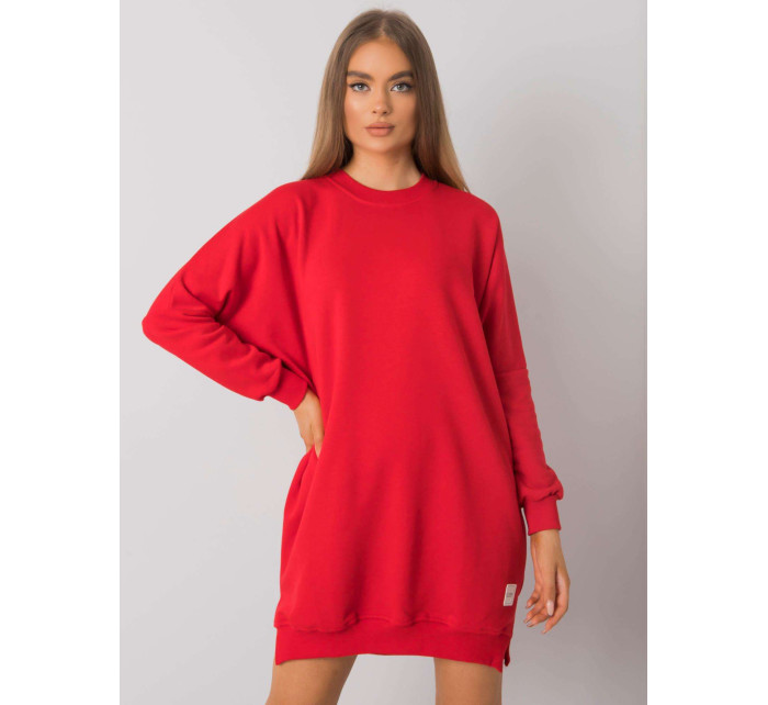 RUE PARIS Dámské červené bavlněné šaty