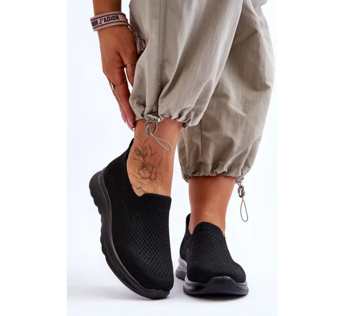 Dámské textilní nazouvací tenisky černé Adiora Dámské textilní nazouvací tenisky černé Adiora