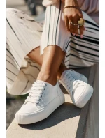 Dámské plátěné tenisky Big Star – bílé