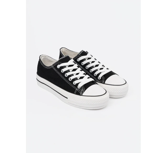 Komfortní tenisky dámské černé bez podpatku Komfortní tenisky dámské černé bez podpatku