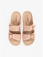 Trendy  sandály dámské růžové na klínku