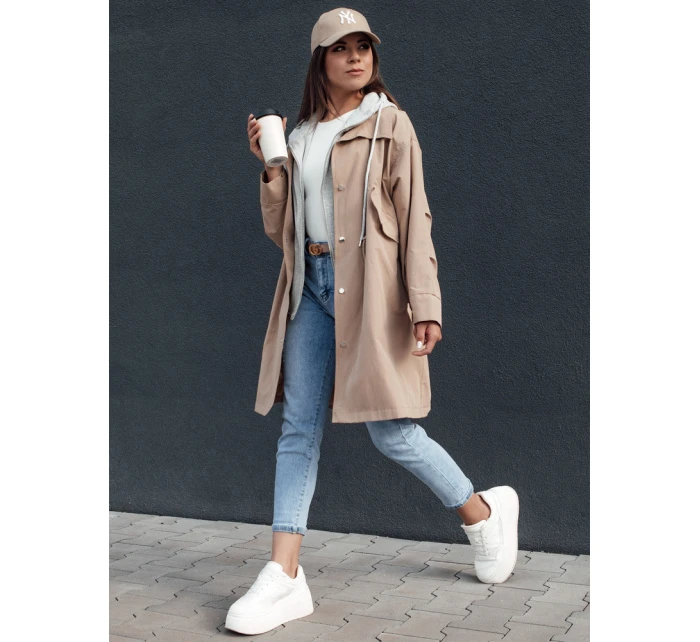 Dámská bunda parka MODERN LOOK béžová FashionStreet TY4396