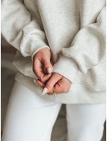 Dámská oversize mikina se srdcem SERDUCHOVA šedá FashionStreet BY1440