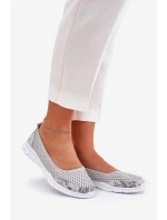 Kožené baleríny  šedé model 21686558 - VINCEZA