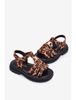 Dívčí sandály s ozdobným detailem pantera Serina Dívčí sandály s ozdobným detailem pantera Serina
