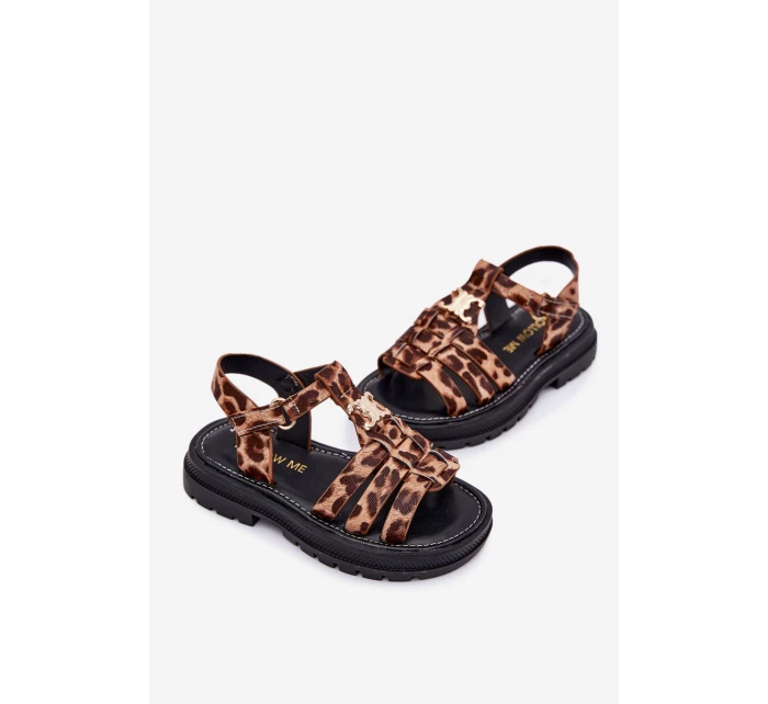 Dívčí sandály s ozdobným detailem pantera Serina Dívčí sandály s ozdobným detailem pantera Serina