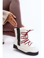 Dámské sněhule se silnou podrážkou, Vegan D.Franklin bílá Dámské sněhule se silnou podrážkou, Vegan D.Franklin bílá
