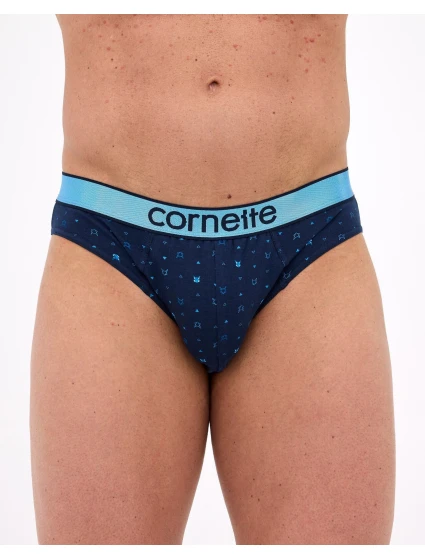 Pánské slipy High Emotion 507/38 Tmavě modrá vzor - Cornette Pánské slipy High Emotion 507/38 Tmavě modrá vzor - Cornette