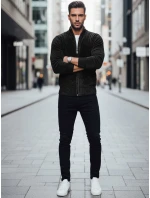 Pánský rozepínací svetr černý Dstreet model 21982388 - FashionStreet