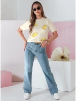 Dámské džínové zvonové kalhoty MODAREZ modré FashionStreet UY2668