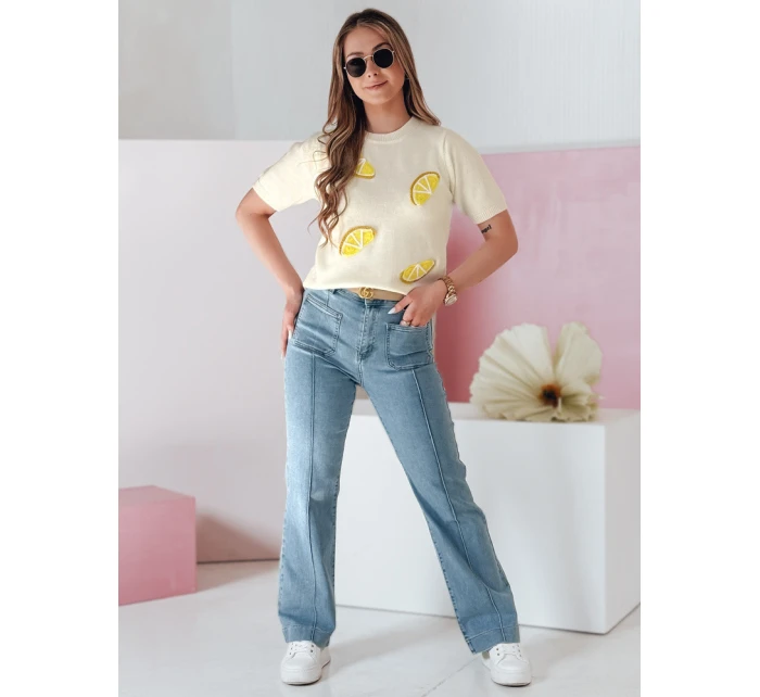 Dámské džínové zvonové kalhoty MODAREZ modré FashionStreet UY2668