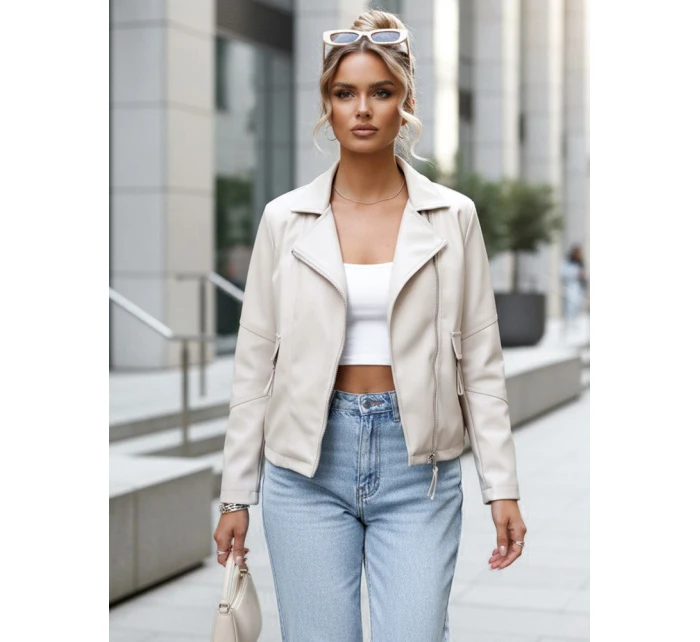 FashionStreet dámské krátké kožené boty Ramones light beige TY5630