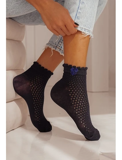 Dámské ažurové ponožky S 3741 model 20622557 - Milena Dámské ažurové ponožky S 3741 model 20622557 - Milena