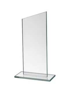 Skleněná trofej s matným podstavcem