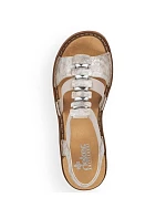 Dámské pohodlné nazouvací sandály model 22050522 - Rieker Dámské pohodlné nazouvací sandály model 22050522 - Rieker