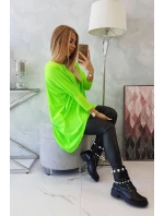 Oversize halenka zelená neonová Oversize halenka zelená neonová