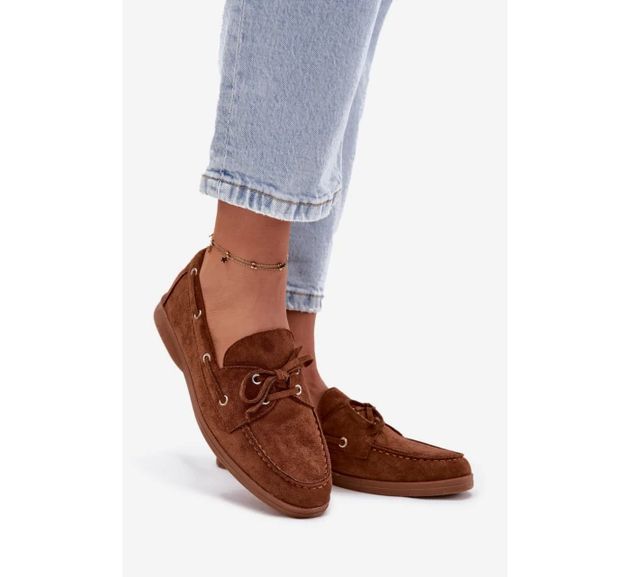 Polobotky Mokasiny Dámské S Vázáním Camel Calivra Polobotky Mokasiny Dámské S Vázáním Camel Calivra