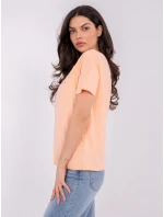 T shirt model 21821386 brzoskwiniowy - FPrice T shirt model 21821386 brzoskwiniowy - FPrice