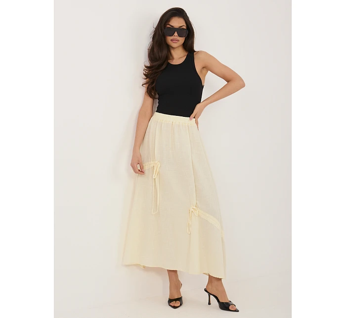 Spódnica IT SD model 22076904 jasny żółty - FPrice Spódnica IT SD model 22076904 jasny żółty - FPrice