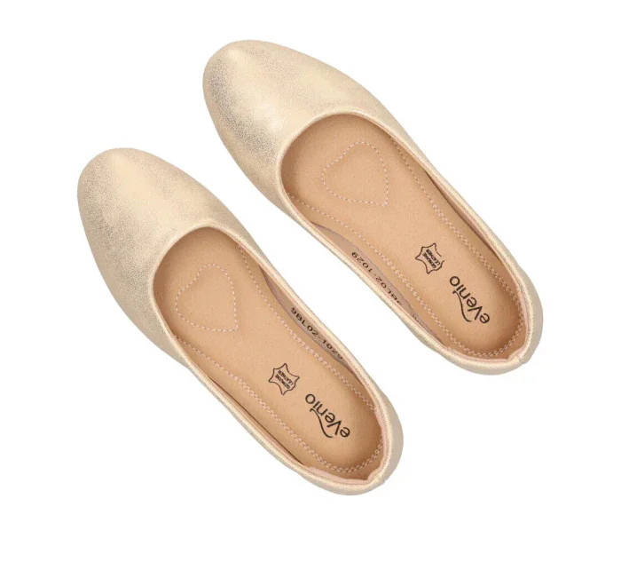 Dámské balerínky 9BL02-1029 Zlatá - eVento