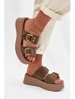 ~Klapki na platformie model 226360 Step in style