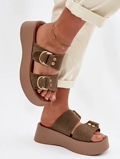 ~Klapki na platformie model 226360 Step in style