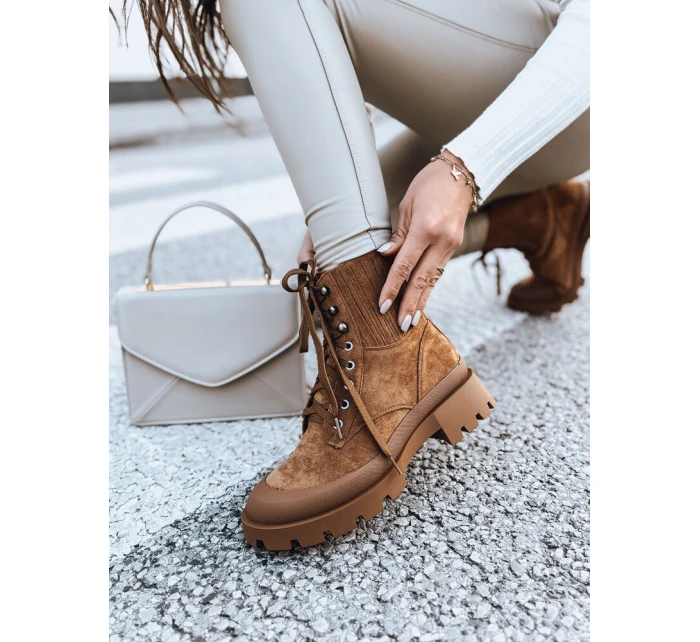 Dámské kozačky camel Dstreet model 21971613 - FashionStreet