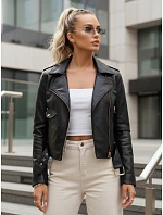 Kurtka damska ramoneska z na czarna model 22084514 - FashionStreet Kurtka damska ramoneska z na czarna model 22084514 - FashionStreet