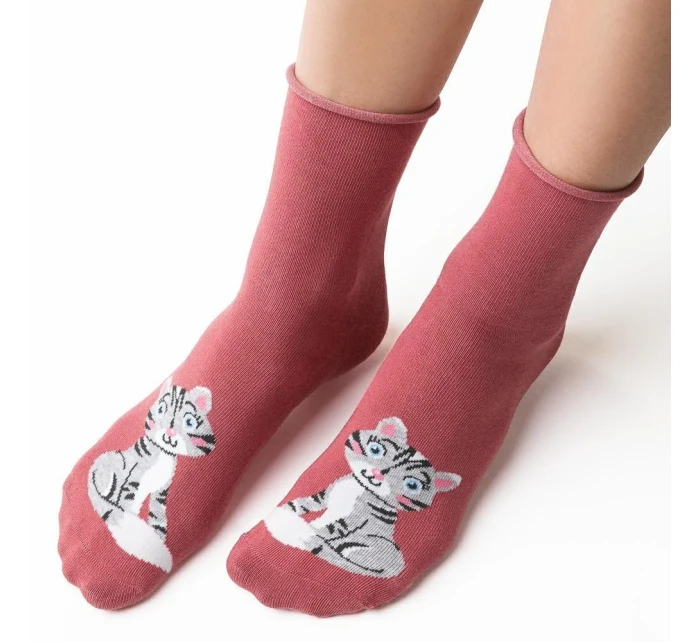 Vzorované netlačící ponožky Steven art.099 35-40