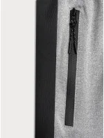 Světle šedé pánské sportovní kraťasy model 18619866 - J.STYLE Světle šedé pánské sportovní kraťasy model 18619866 - J.STYLE