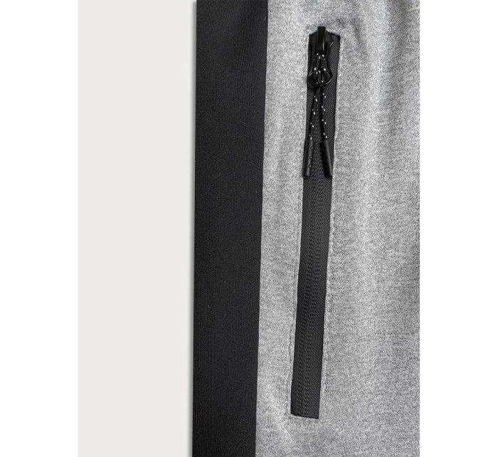 Světle šedé pánské sportovní kraťasy model 18619866 - J.STYLE Světle šedé pánské sportovní kraťasy model 18619866 - J.STYLE