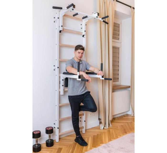 GYMNASTICKÝ ŽEBŘÍK S NASTAVITELNOU TYČÍ A ZÁBRADLÍM BENCHK 732W GYMNASTICKÝ ŽEBŘÍK S NASTAVITELNOU TYČÍ A ZÁBRADLÍM BENCHK 732W