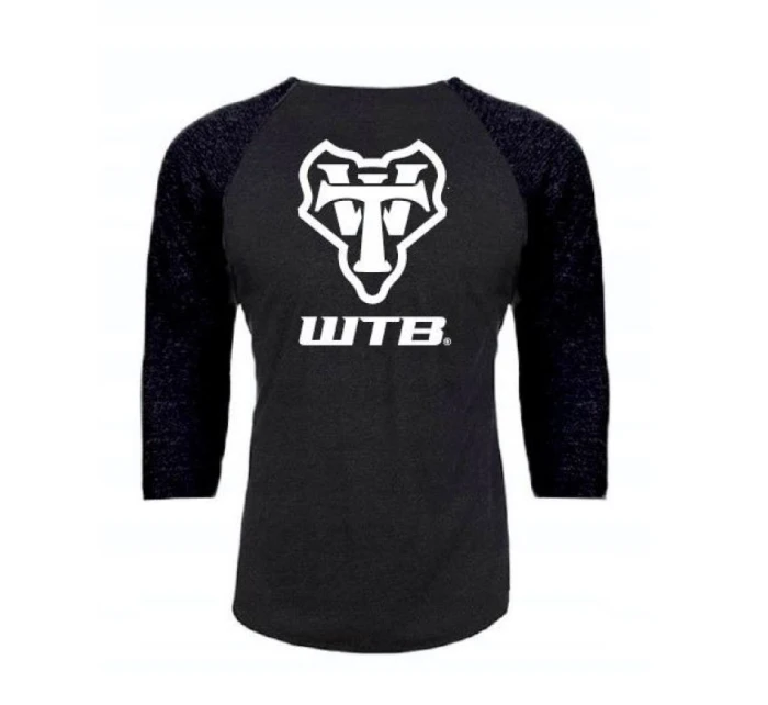 WTB Tričko RAGLAN 3/4 rukáv šedá černá M