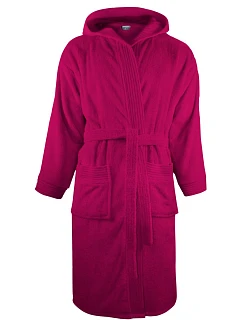 Bathrobe Župan s kapucí magenta model 22526782 - The One Towelling