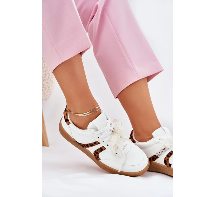 Nízké Dámské Tenisky S Krajkou Panthera Bílé Zielle