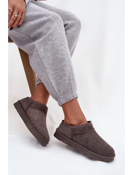 Dámské sněhule s podšívkou tmavě šedé model 21747636 - Boto Dámské sněhule s podšívkou tmavě šedé model 21747636 - Boto