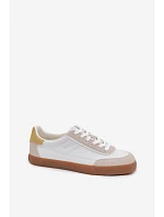 Dámské tenisky z eko kůže Big Star model 22069390 bílé - Big Star Shoes Dámské tenisky z eko kůže Big Star model 22069390 bílé - Big Star Shoes