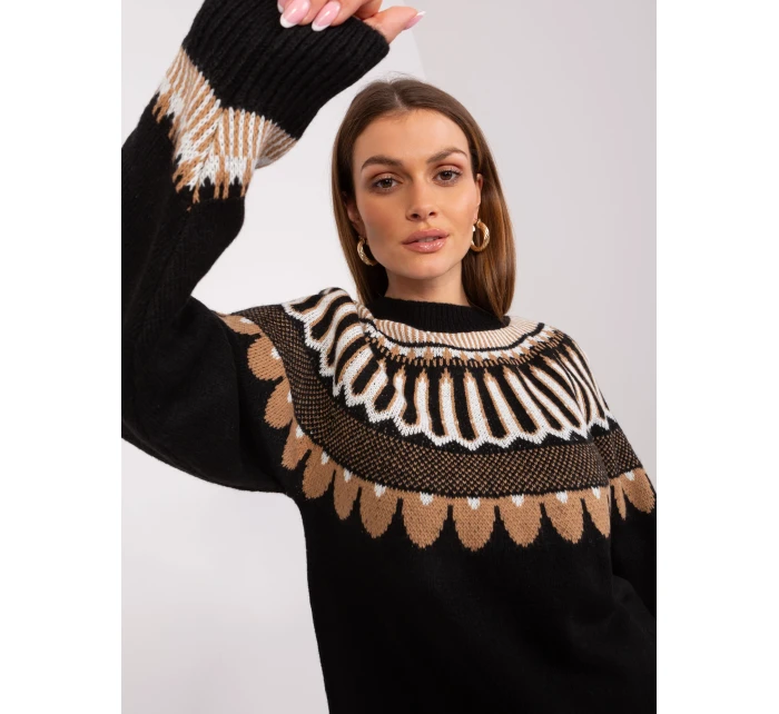 Svetr LC SW 0342.06X černá Svetr LC SW 0342.06X černá