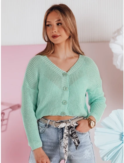Dámský oversize žebrovaný svetr SWEETDREAM mint FashionStreet MY2458