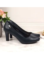 Sergio Leone tmavě modré lodičky na jehlovém podpatku Sergio Leone tmavě modré lodičky na jehlovém podpatku