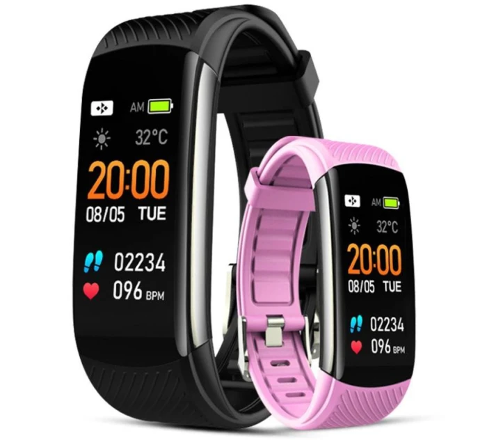 GIEWONT Smartwatch Black and Pink 2 Stripes GW200-4 GIEWONT Smartwatch Black and Pink 2 Stripes GW200-4