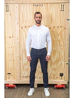 Men Popelínová košile s dl. rukávem a límcem white model 22499746 - NEOBLU Men Popelínová košile s dl. rukávem a límcem white model 22499746 - NEOBLU