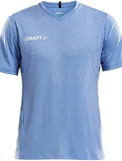 Craft Teamwear Squad Go Jersey Solid M Pánské sportovní tričko s výstřihem do V 82.5560 mff blue