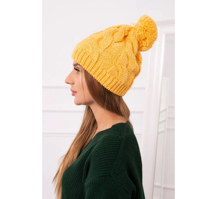 fleecová čepice žlutá model 18750937 - K-Fashion