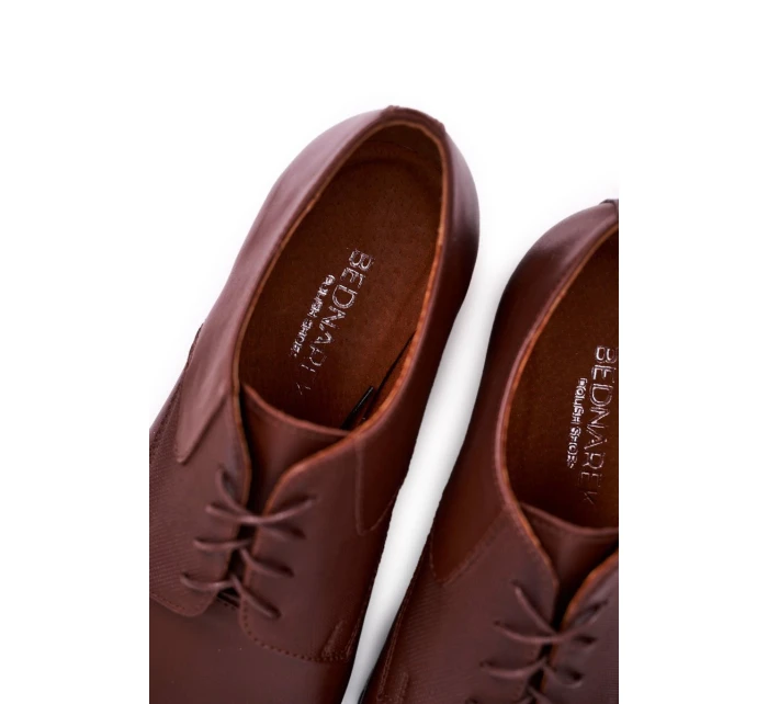 Pánské Kožené Mokasin BEDNAREK Hněde